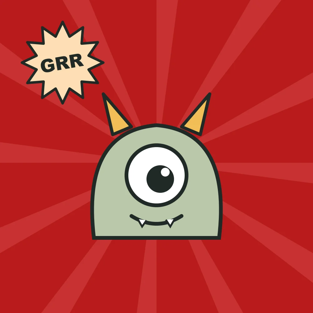 Tiny Monster: A one-eyed friend for the 'Tiny monsters' theme.
